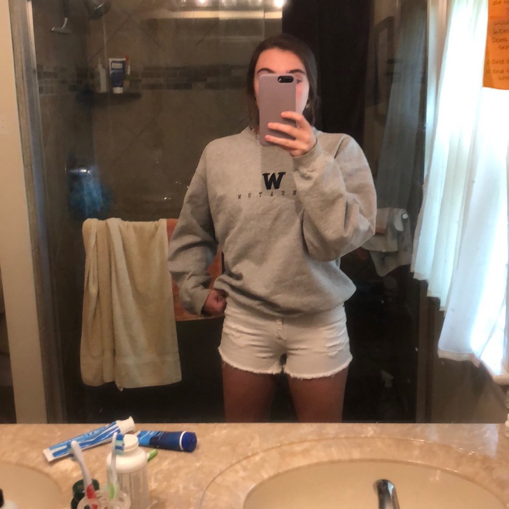 white aeropostale 00 jean shorts